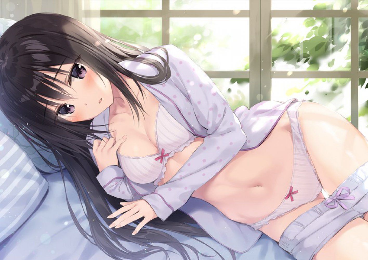 【Image】The sle-back that continues to moe in the two-dimensional black hair character Part 48 39