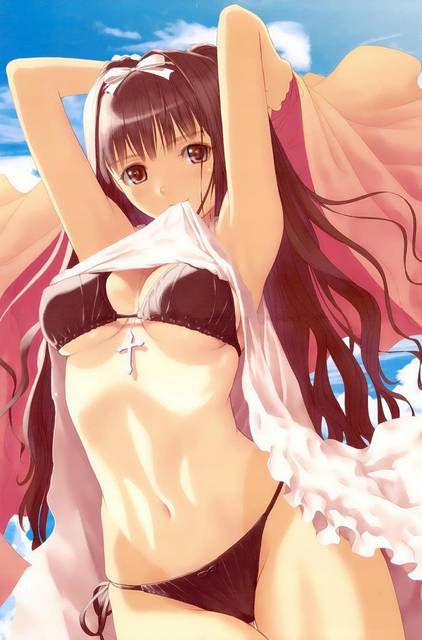 The line of a beautiful body and waist seems to be a girl and moe erotic image summary | 43