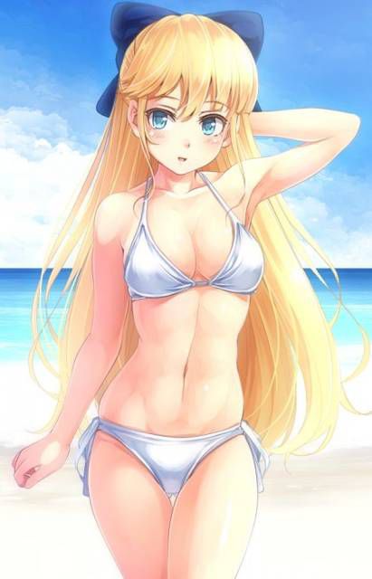 The line of a beautiful body and waist seems to be a girl and moe erotic image summary | 55