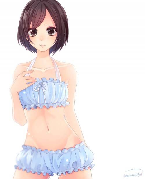 The line of a beautiful body and waist seems to be a girl and moe erotic image summary | 57