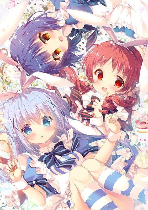 【Chimame Corps】Is your order a rabbit? Tomono Kafu, Maya Jokawa, Nanae Lori JC3 Person Chimame Corps of Three People Aligned Erotic Images 4