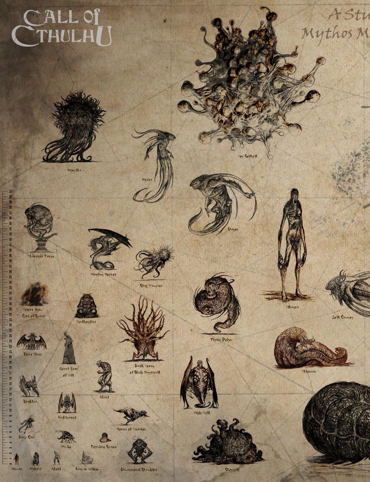 Cthulhu Mythos Artbook：Field Guide to Lovecraftian Horrors/克苏鲁神话艺术设定集：洛夫克拉夫特式恐怖图鉴 125
