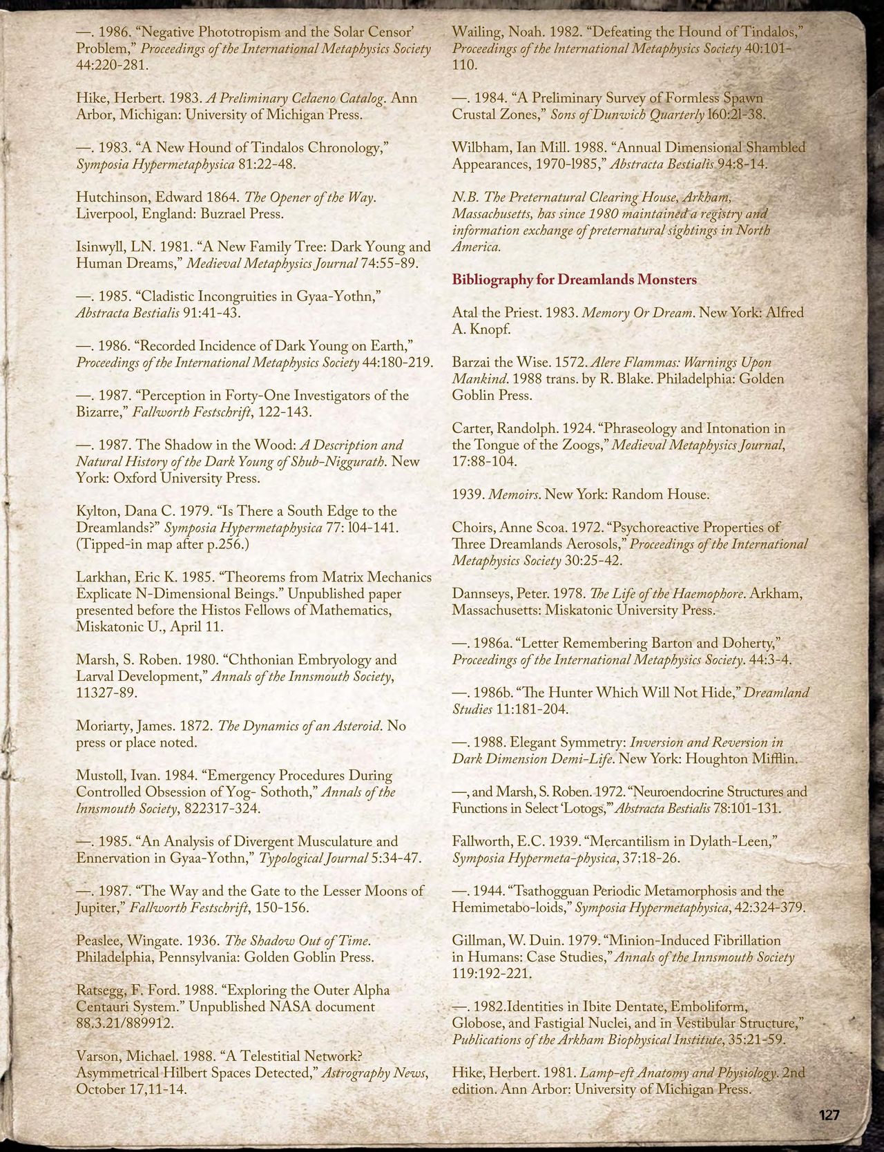 Cthulhu Mythos Artbook：Field Guide to Lovecraftian Horrors/克苏鲁神话艺术设定集：洛夫克拉夫特式恐怖图鉴 128