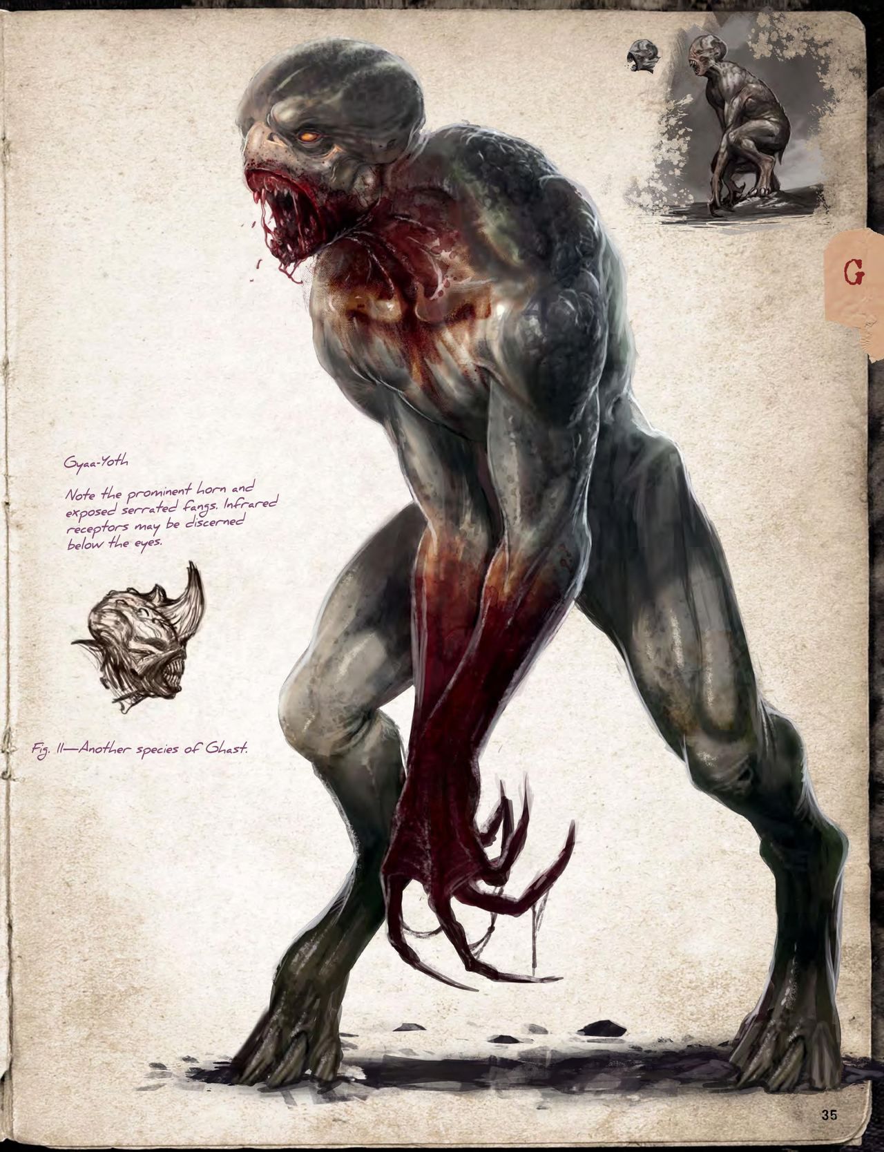 Cthulhu Mythos Artbook：Field Guide to Lovecraftian Horrors/克苏鲁神话艺术设定集：洛夫克拉夫特式恐怖图鉴 36