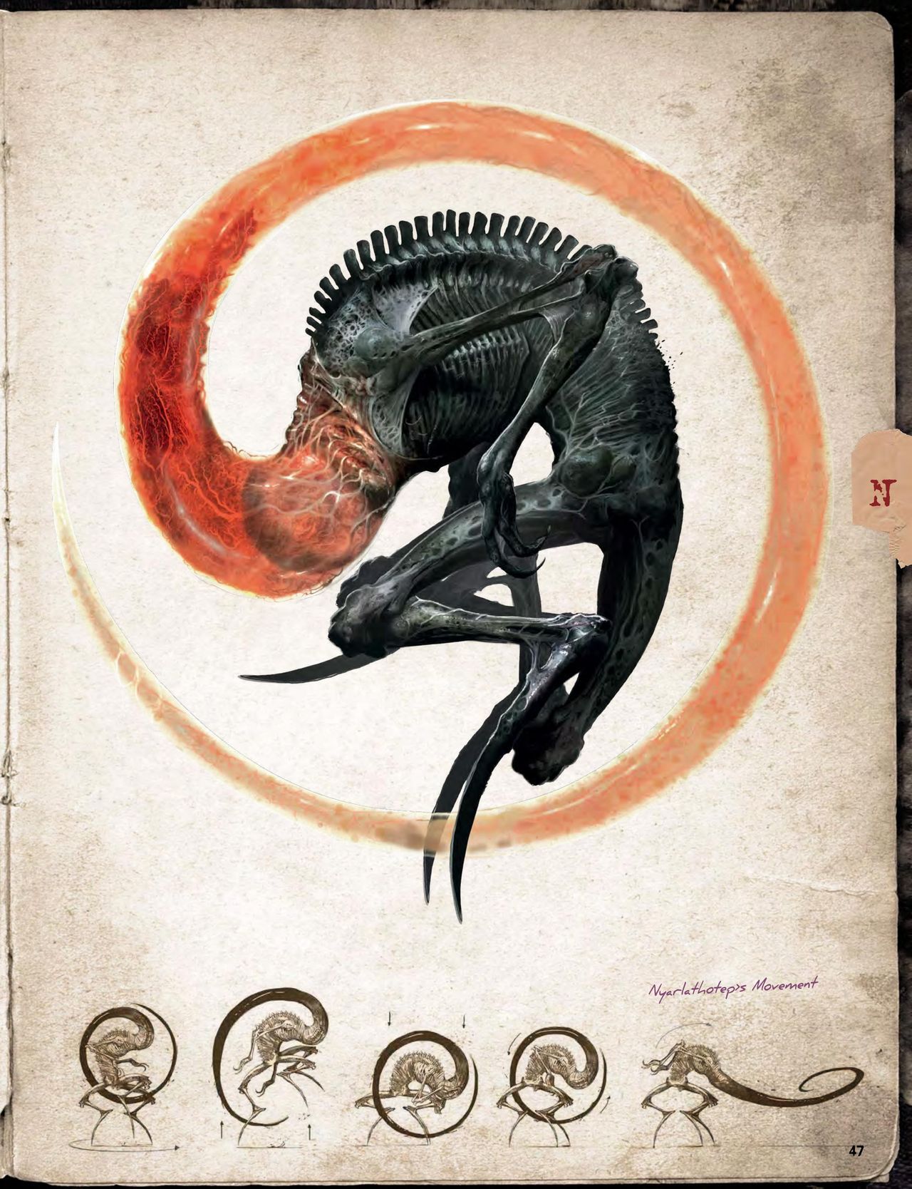 Cthulhu Mythos Artbook：Field Guide to Lovecraftian Horrors/克苏鲁神话艺术设定集：洛夫克拉夫特式恐怖图鉴 48
