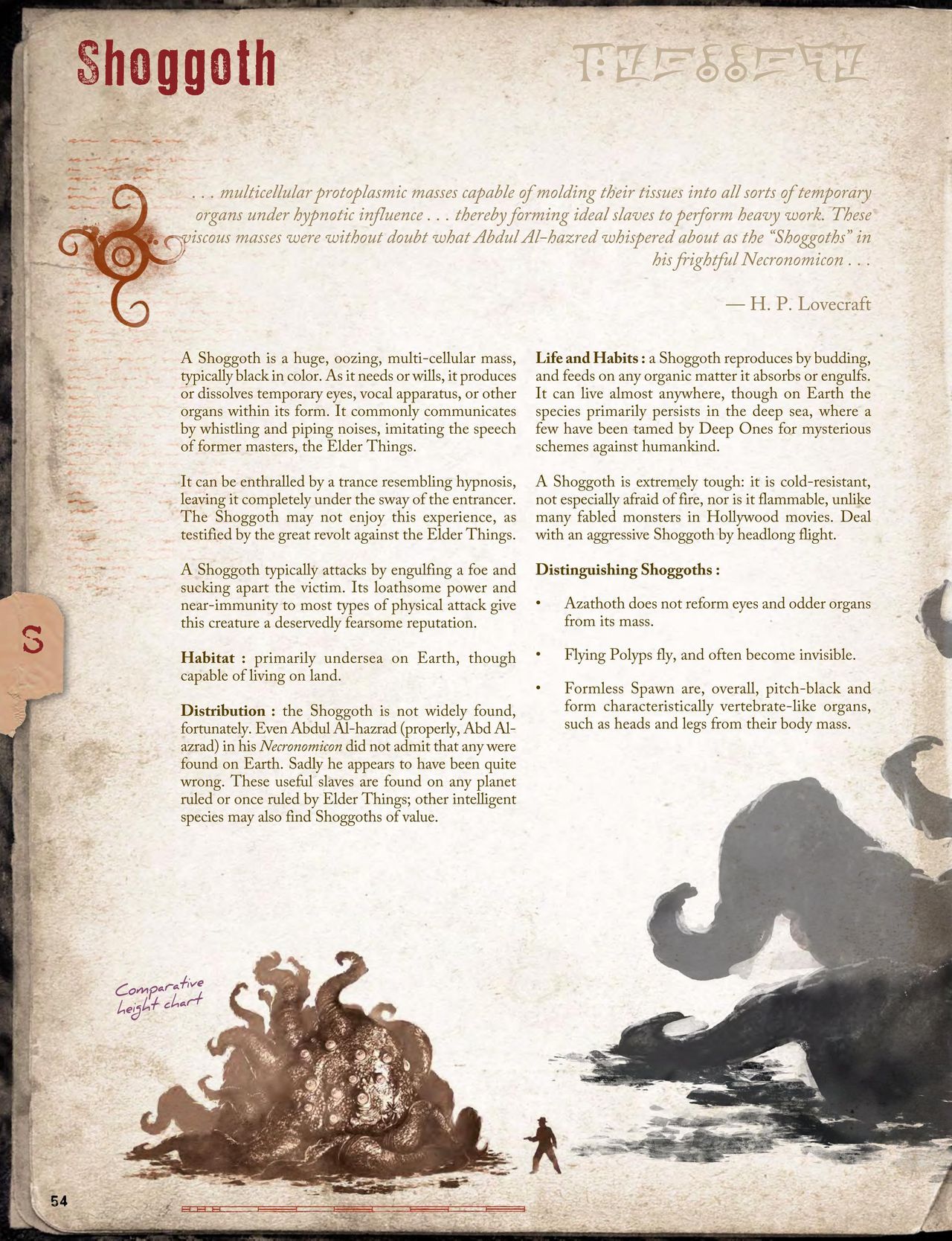 Cthulhu Mythos Artbook：Field Guide to Lovecraftian Horrors/克苏鲁神话艺术设定集：洛夫克拉夫特式恐怖图鉴 55