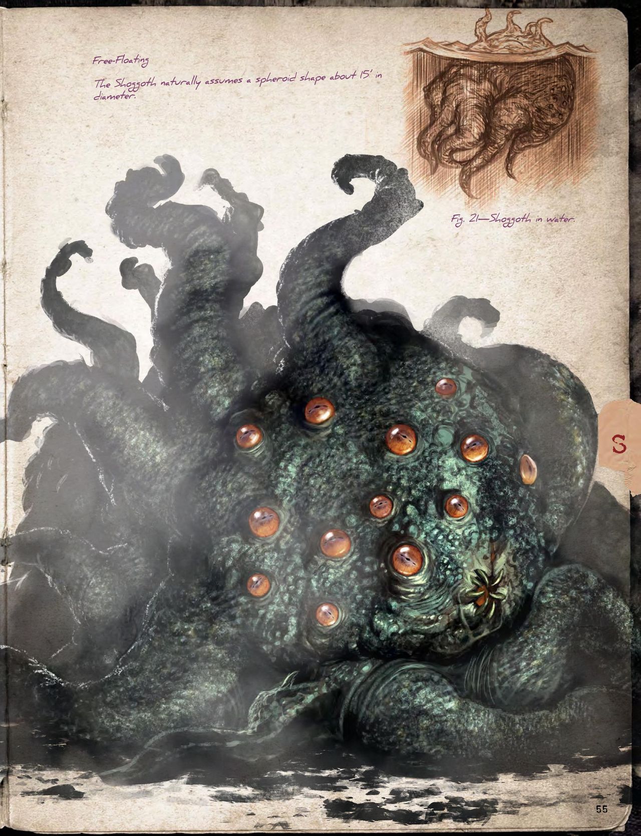 Cthulhu Mythos Artbook：Field Guide to Lovecraftian Horrors/克苏鲁神话艺术设定集：洛夫克拉夫特式恐怖图鉴 56