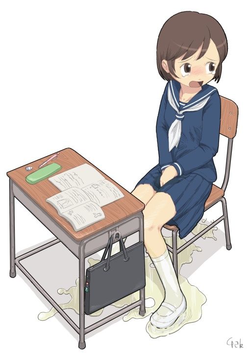 [School life end] i can not stand in class, masturbation and leaking and the erotic image of JS and JC would be drenched in the chair is irresistible 9