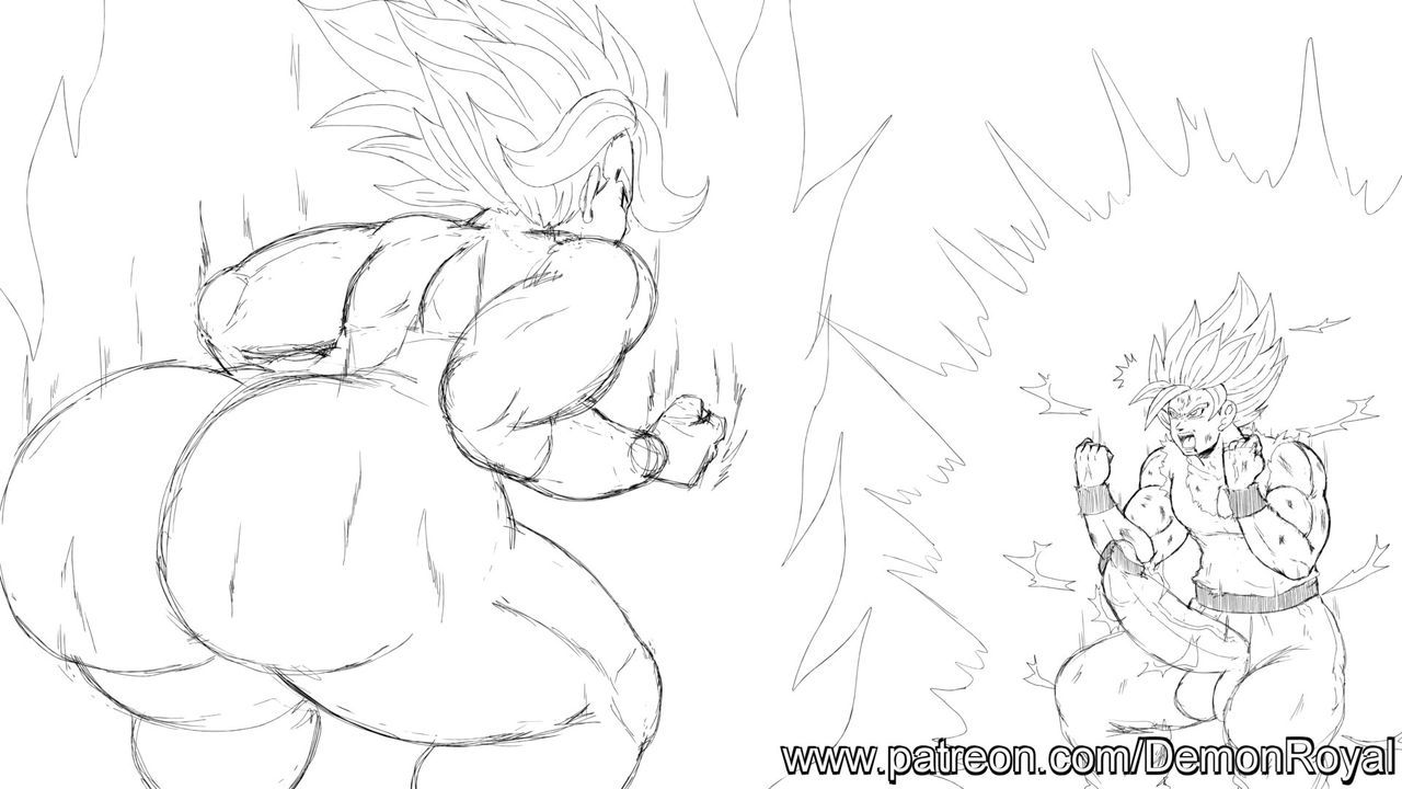 [Demon Royal] Goku vs Kale and Caulifla (Dragon Ball Super) 6