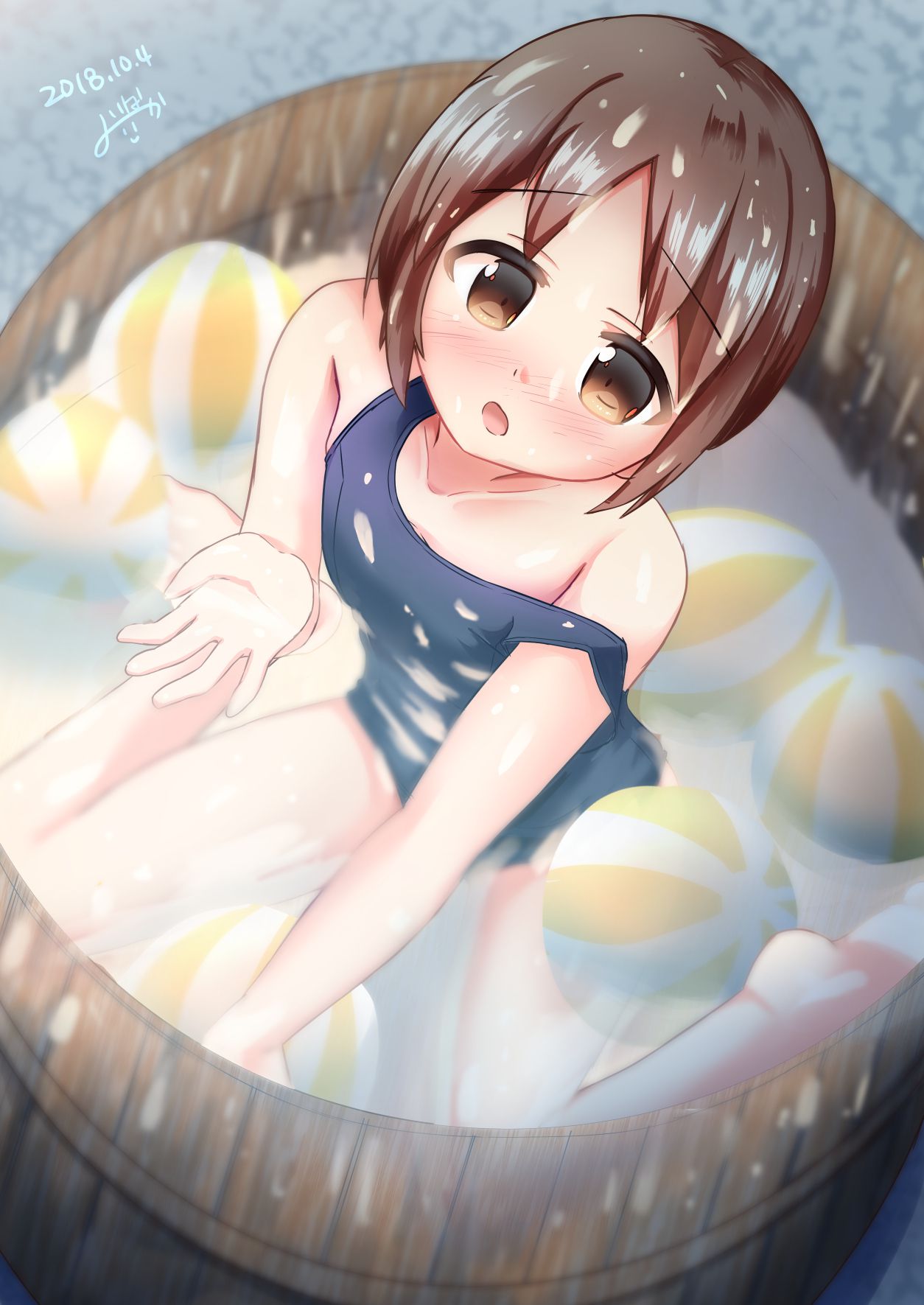 【Seki oriko-chan】Wakaokami is an elementary school student. Erotic image of Okoko Seki Oriko who wants to pass if it is an inn where such JS landlady is 23