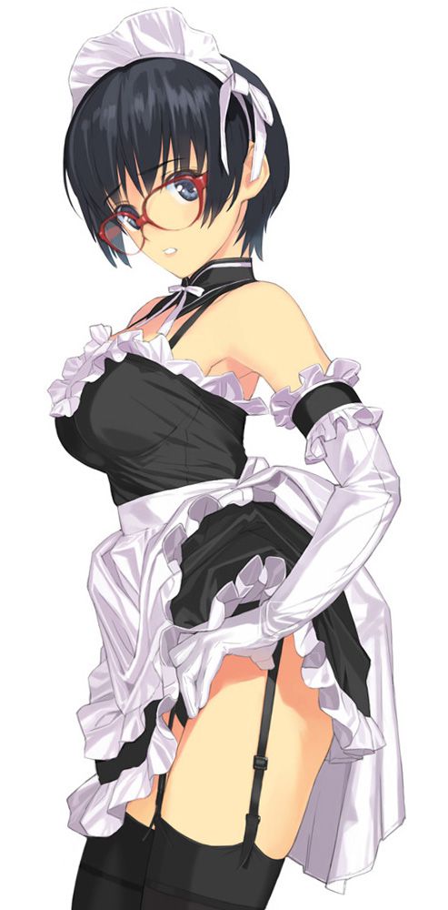 Please erotic image of a cute maid in 2D etch 50 pieces 47