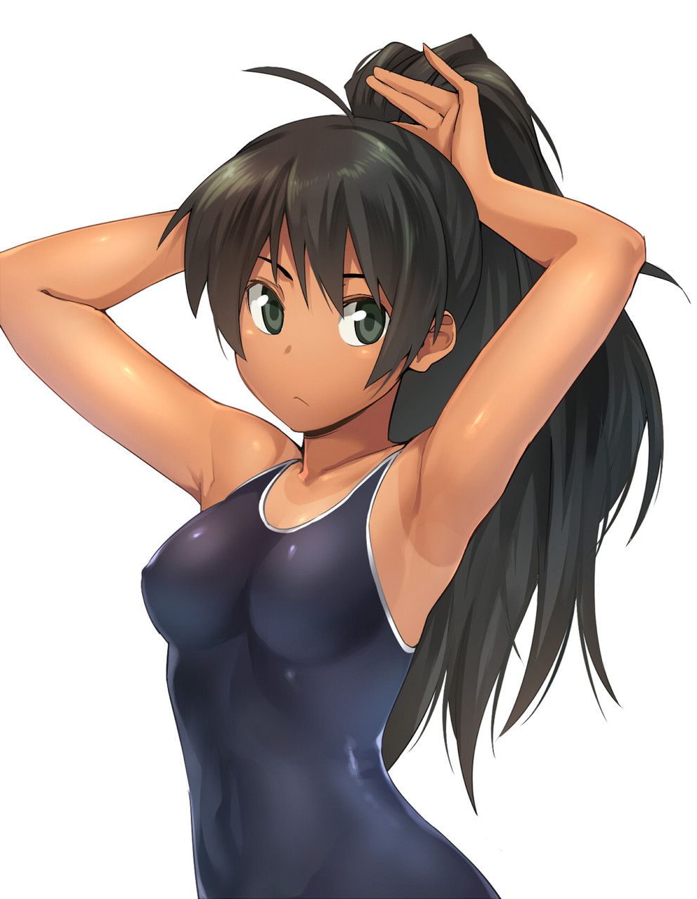 [Secondary] secondary erotic image of a pretty girl wearing a school swimsuit Part 21 [squishy water] 19