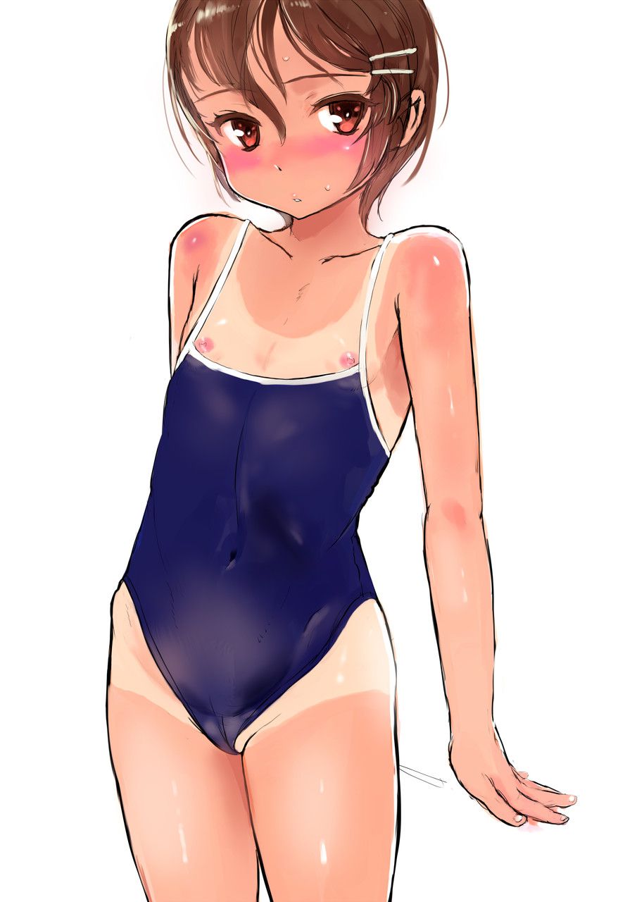 [Secondary] secondary erotic image of a pretty girl wearing a school swimsuit Part 21 [squishy water] 22