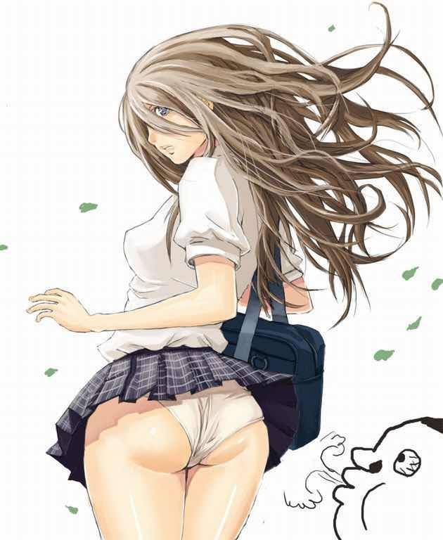 A lucky nijiero image to see the pantyhose in the prank of the wind 33