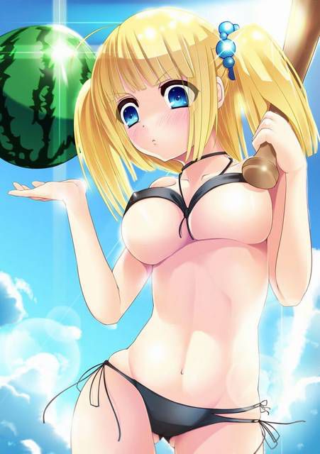 Rainbow image that I want to feel the temperature of summer to see the swimsuit beautiful girl 11