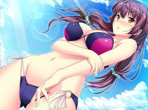 Rainbow image that I want to feel the temperature of summer to see the swimsuit beautiful girl 12