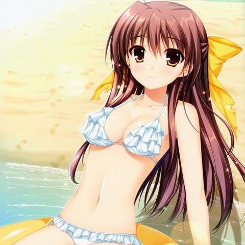 Rainbow image that I want to feel the temperature of summer to see the swimsuit beautiful girl 15