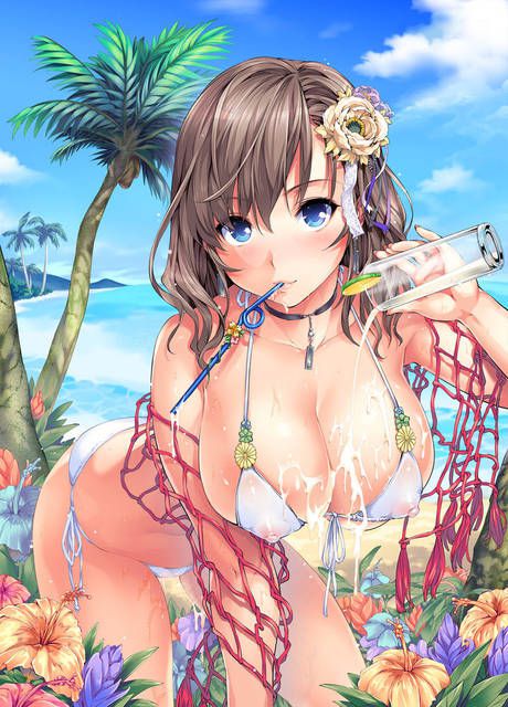 Rainbow image that I want to feel the temperature of summer to see the swimsuit beautiful girl 17