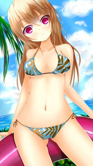 Rainbow image that I want to feel the temperature of summer to see the swimsuit beautiful girl 20