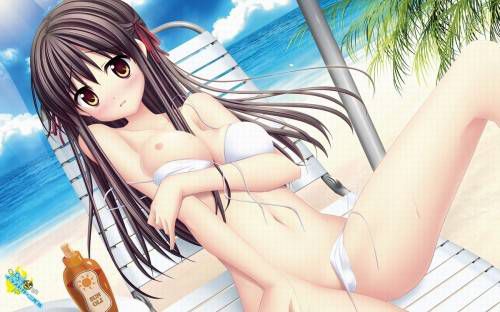 Rainbow image that I want to feel the temperature of summer to see the swimsuit beautiful girl 32