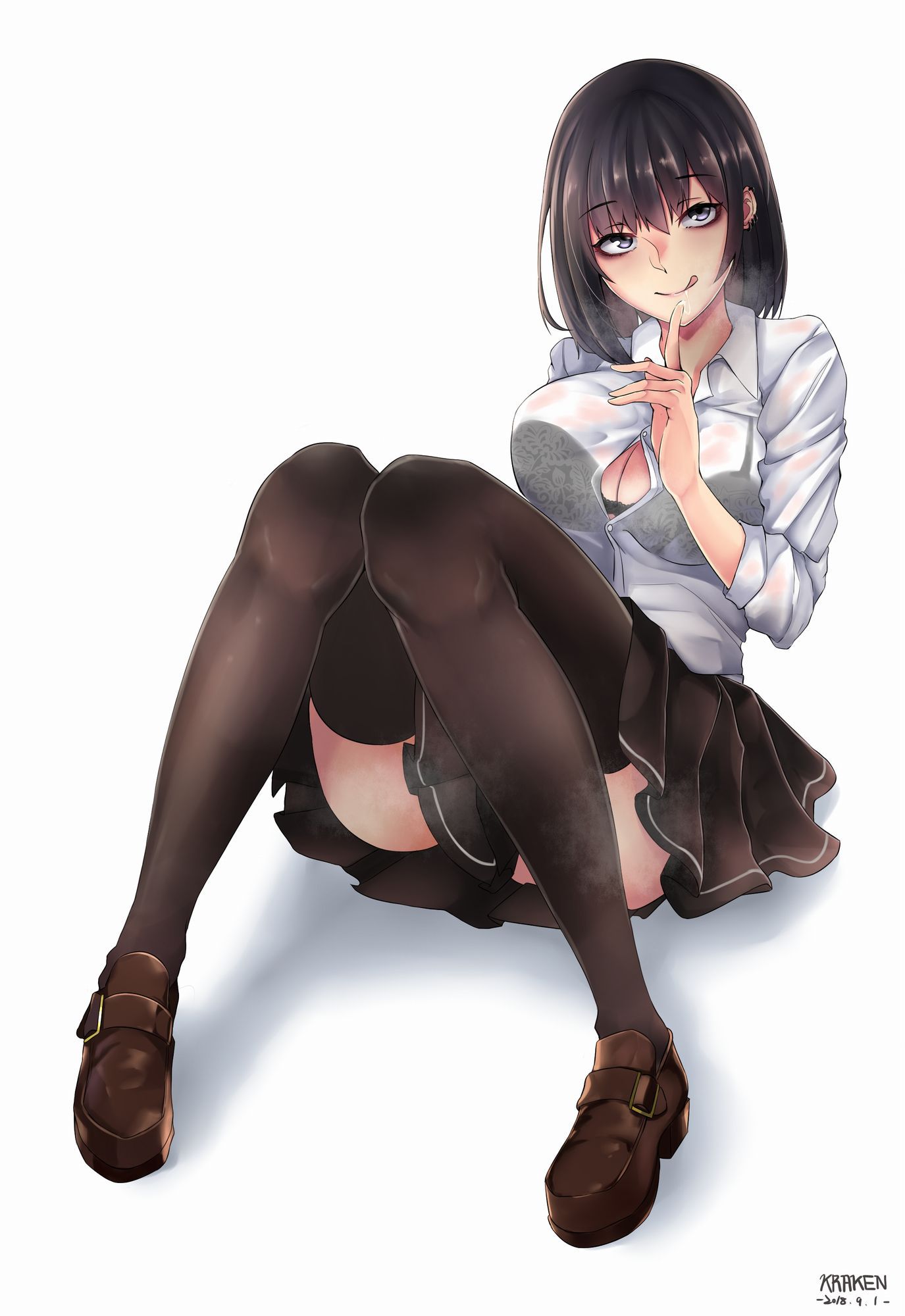 [Secondary] erotic image of a girl wearing knee socks 34