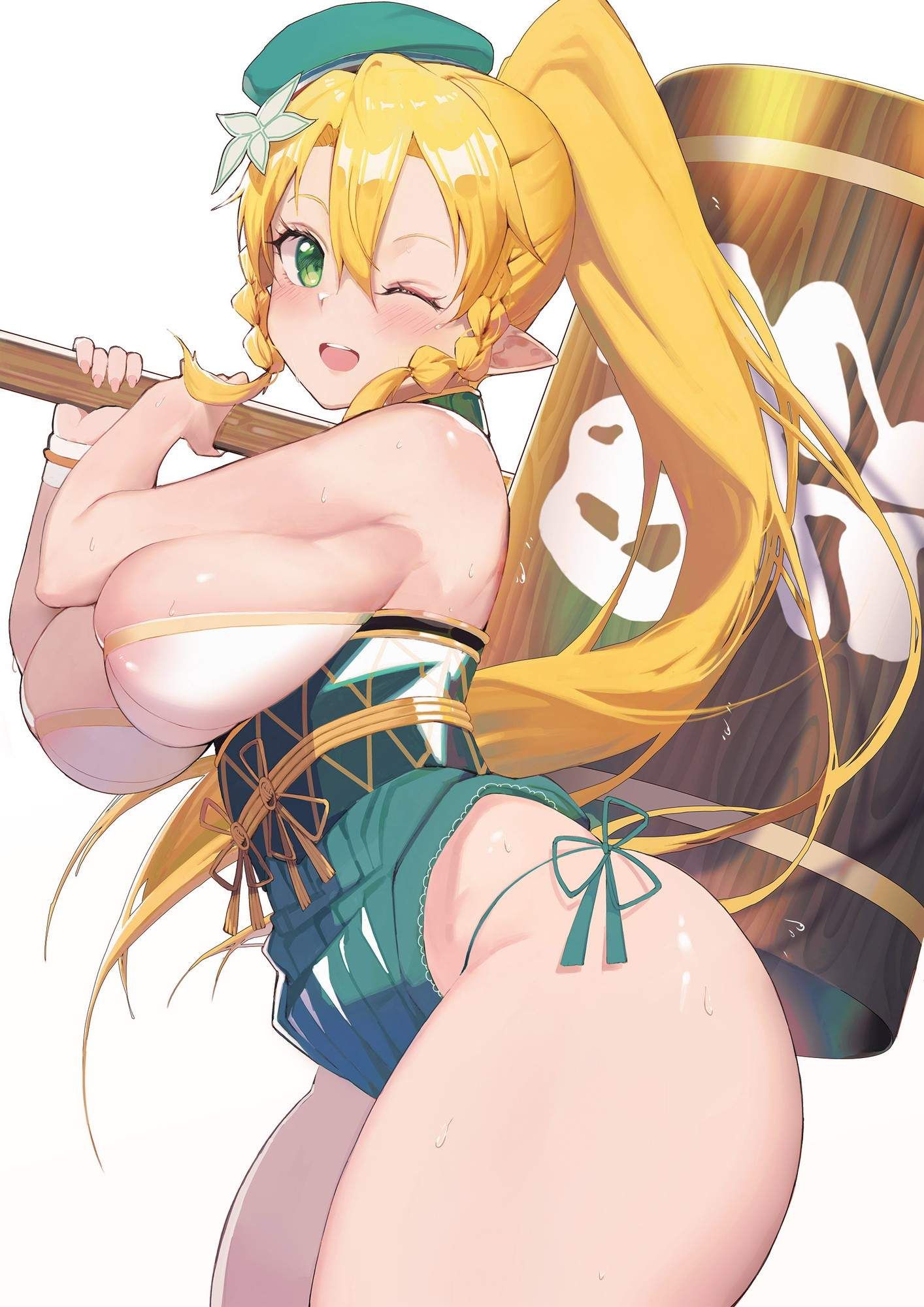 This is targeted by males of other races. Elf daughter with a nice body in the ♪ 12