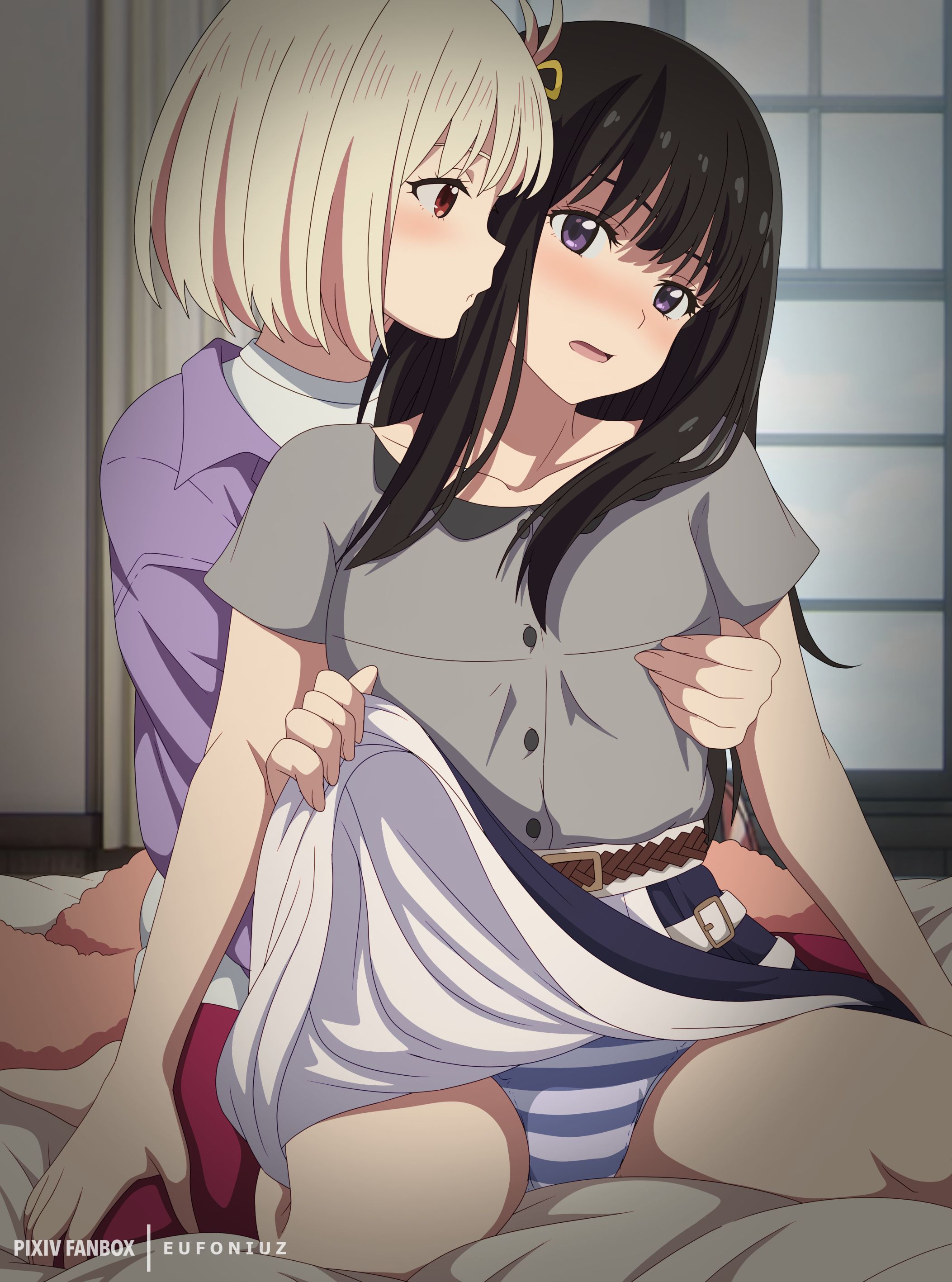 - Chisataki (Ricoriko): Liquorice Recoil Chisagi Senbō and Inoue Takina no Chisataki Yuri Rez Secondary Erotic Images 52