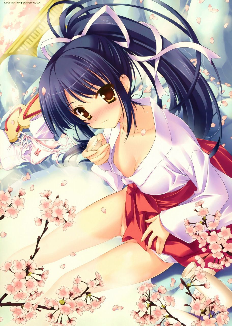 The second erotic image kudashia of the shrine maiden. 1