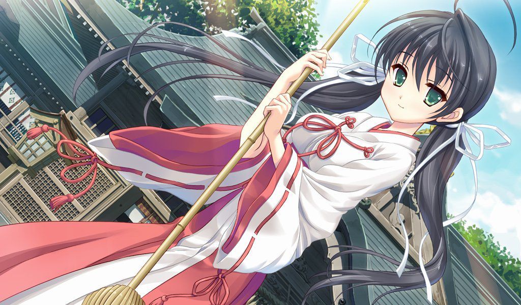 The second erotic image kudashia of the shrine maiden. 9