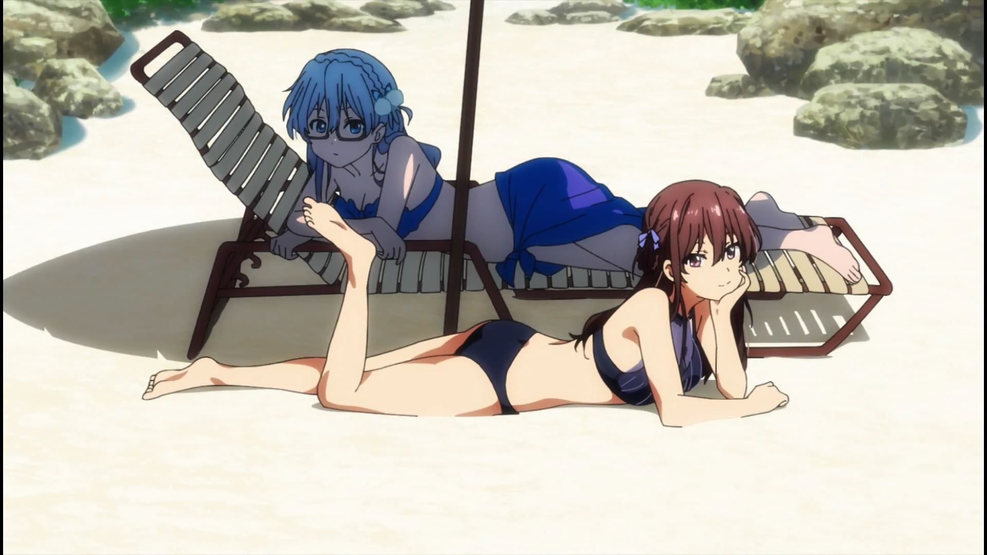 Anime [22/7 (Nanabun Nonijuuni)] 6 episodes erotic scene of girls erotic swimsuit! 15