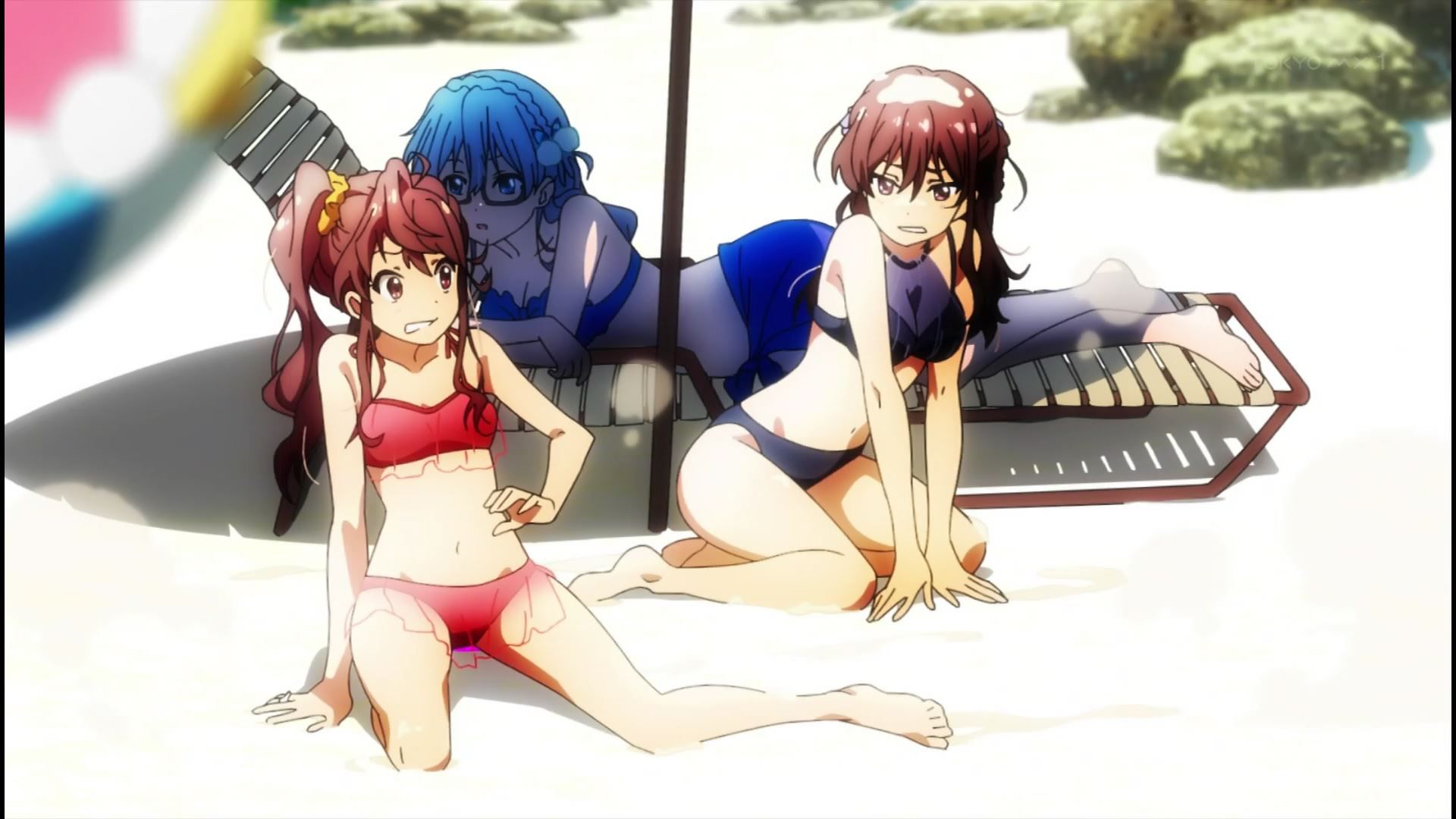 Anime [22/7 (Nanabun Nonijuuni)] 6 episodes erotic scene of girls erotic swimsuit! 16
