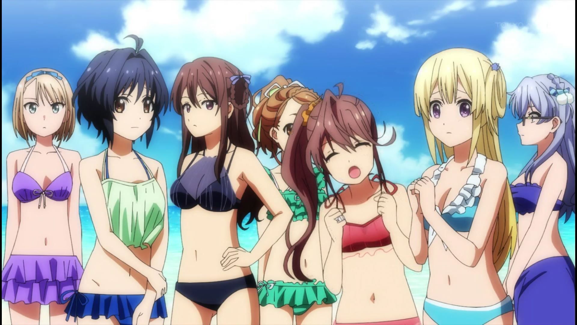 Anime [22/7 (Nanabun Nonijuuni)] 6 episodes erotic scene of girls erotic swimsuit! 19