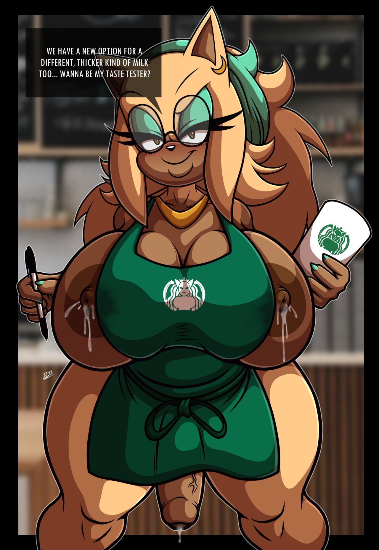 [DHX2KArtz] Desirée working at Starfucks I mean Starbucks! 10