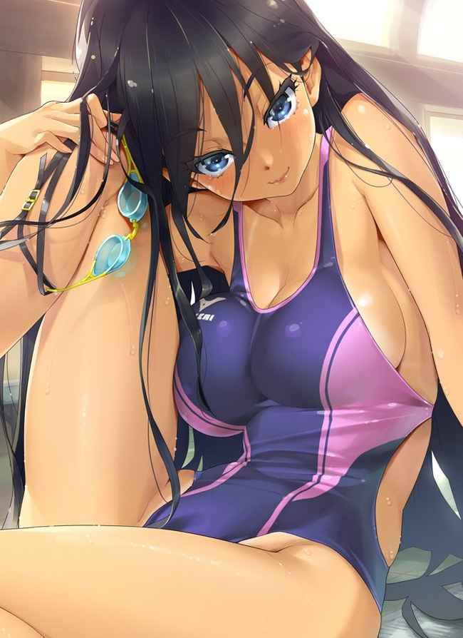 [Secondary] erotic image of the swimming swimsuit that wraps the body trained by Gachi's swimming pitch 1