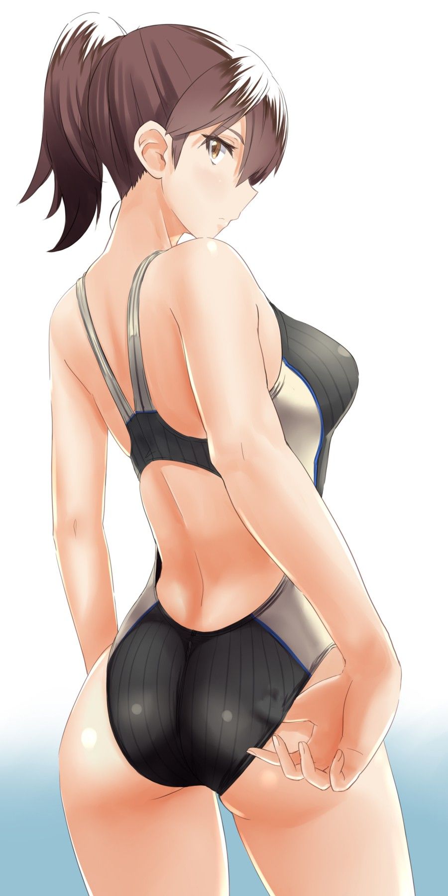 [Secondary] erotic image of the swimming swimsuit that wraps the body trained by Gachi's swimming pitch 10