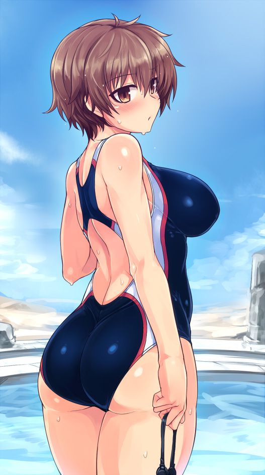 [Secondary] erotic image of the swimming swimsuit that wraps the body trained by Gachi's swimming pitch 32