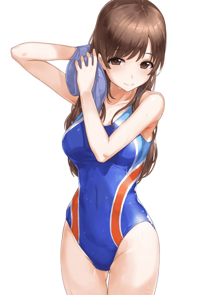 [Secondary] erotic image of the swimming swimsuit that wraps the body trained by Gachi's swimming pitch 35