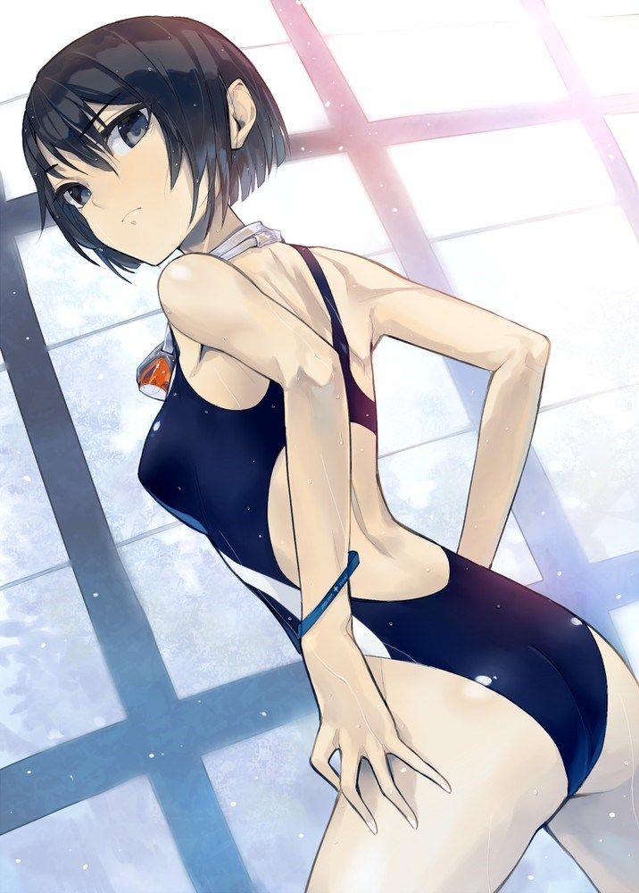 [Secondary] erotic image of the swimming swimsuit that wraps the body trained by Gachi's swimming pitch 5