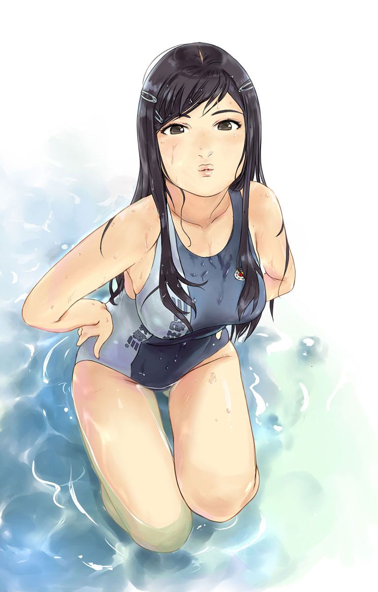 [Secondary] erotic image of the swimming swimsuit that wraps the body trained by Gachi's swimming pitch 7