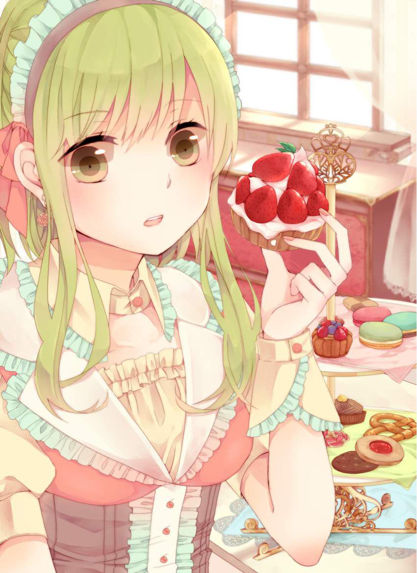 【Suipara's leftovers are a hot topic】 Secondary image of a girl who is pleased with a large amount of sweets 19