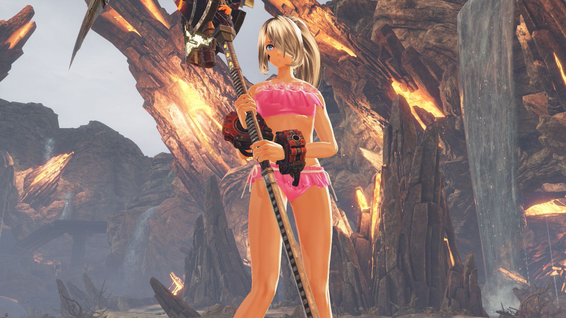 Erotic swimsuit costume for the female hero is added in the free update of [God Eater 3]! 4