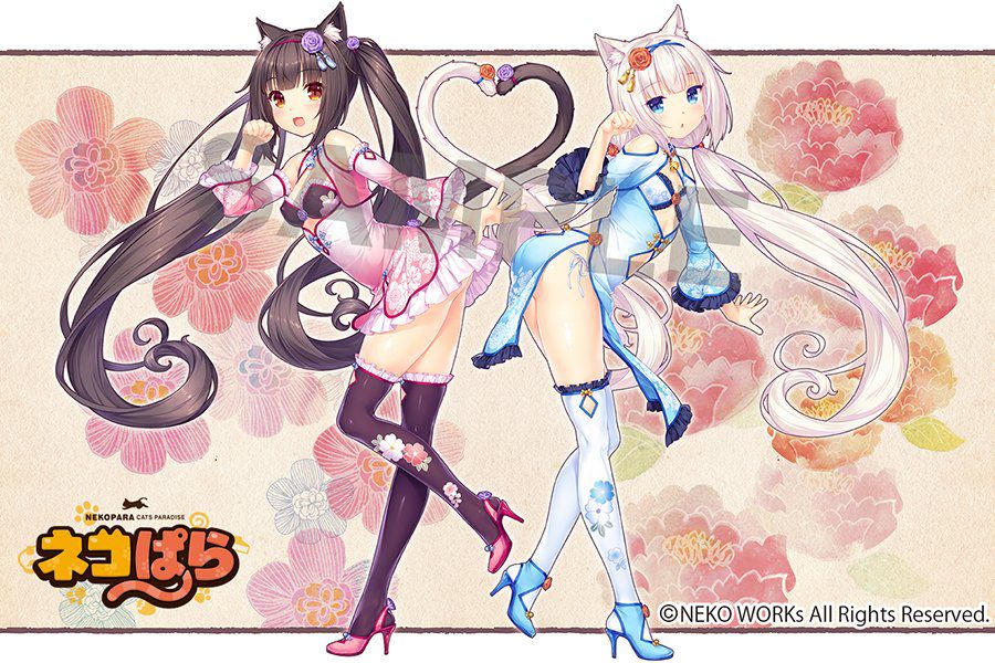 [Nekopara] chocolate and vanilla China dress to take off nipples and asso also full visible figure! 2