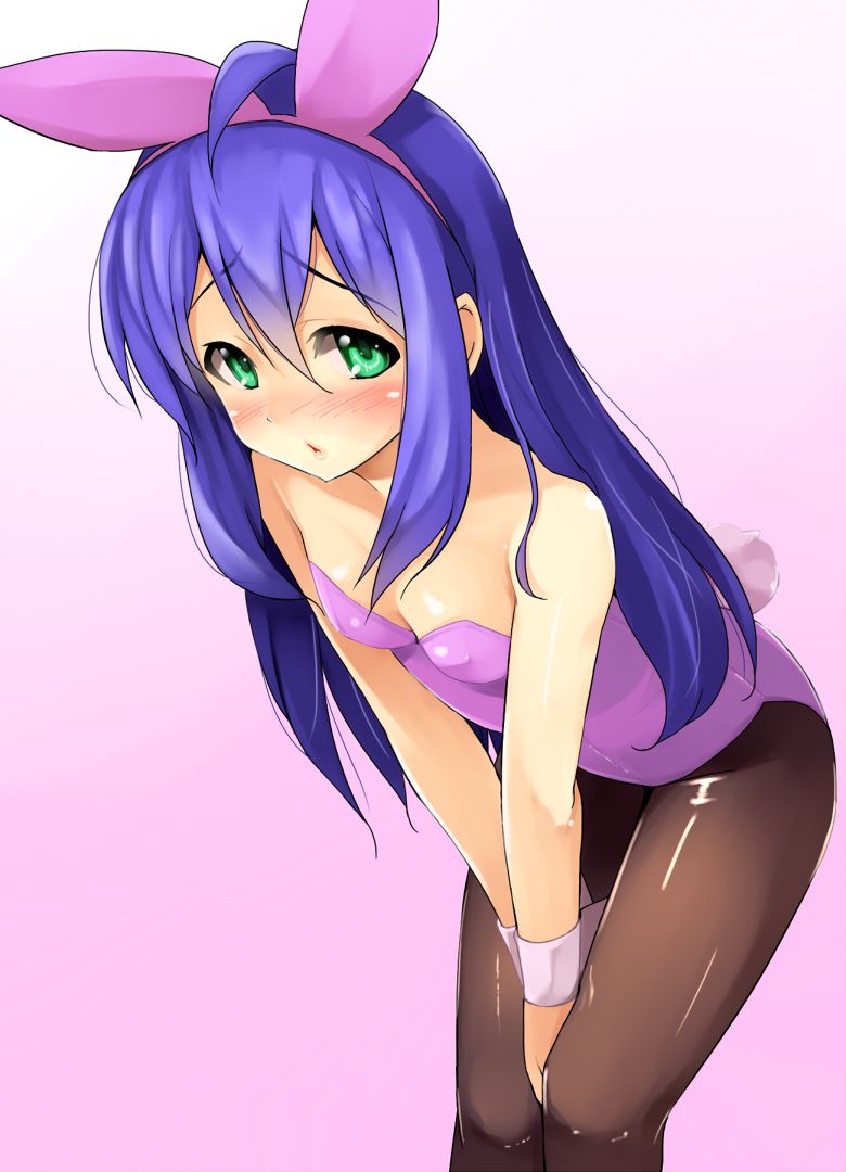 [Secondary] erotic image of a cute girl with blue hair 12