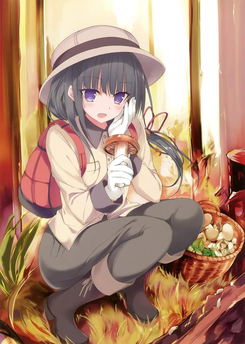 [Those that are not meaningful] because it is deep in autumn, the secondary image of mushrooms and girls 7