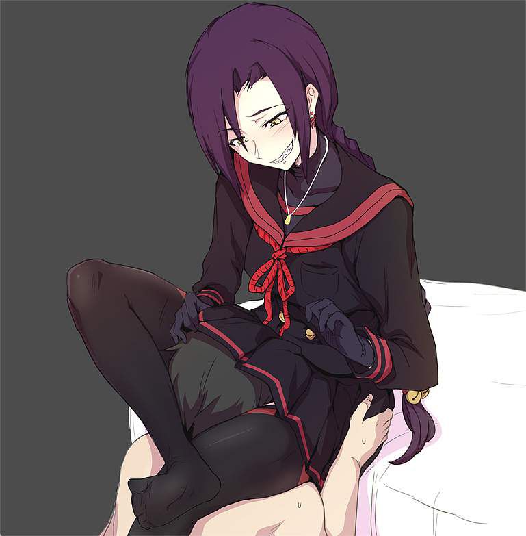 [Kusso] secondary erotic image that sticks the head into the skirt 10