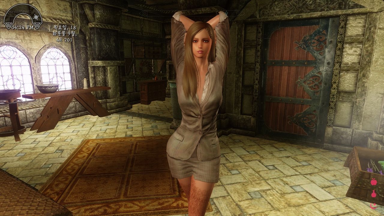 Extremely Hairy Girls in Skyrim (Ver 1.5) - Hairy Sexy Secretary Girl! 7