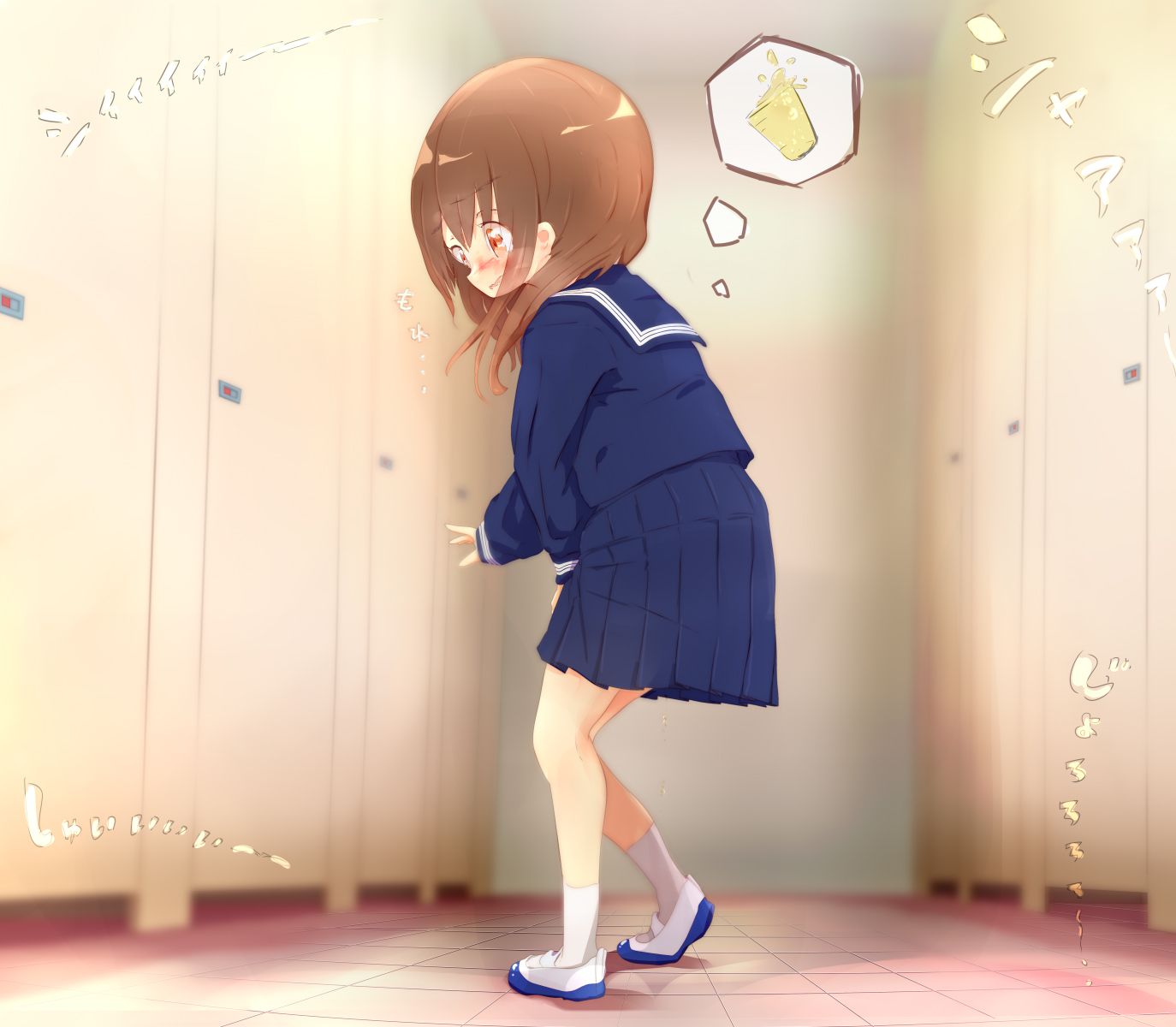 [Ojima Lori] What a good thing of the pee patience figure of lori girl who is desperately putting up with the urine intention while becoming an inner crotch and Mojimoji ... 25