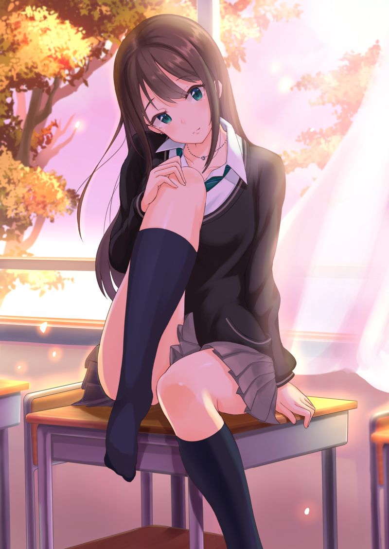 Please take an image of a uniform beautiful girl 3