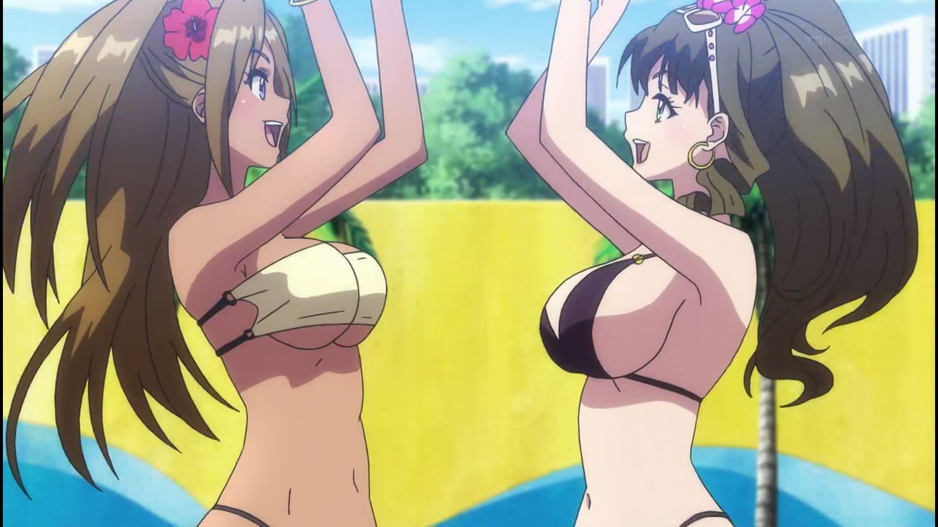 Anime [Kandagawa JETGIRLS] 6 episodes, such as girls' very cute swimsuit and naked! 10