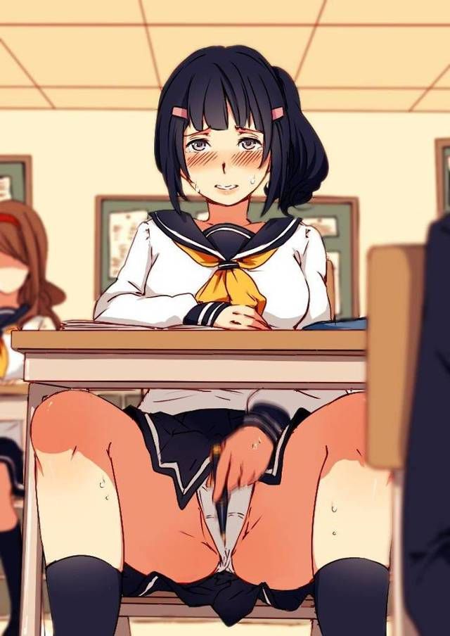 [Secondary] erotic image of a girl masturbating under a desk that looks full yacan from the teacher even if it is not found to a friend 33